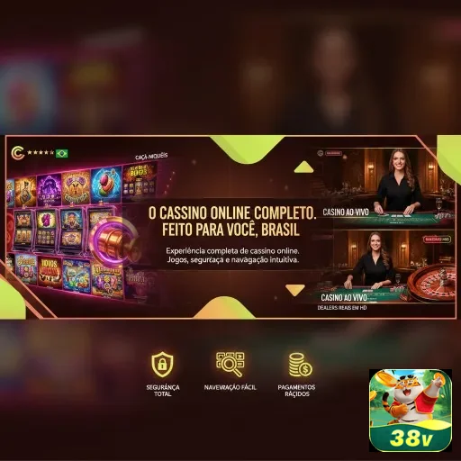 Ilustração de Acesse o cassino online 38v com login rápido e seguro